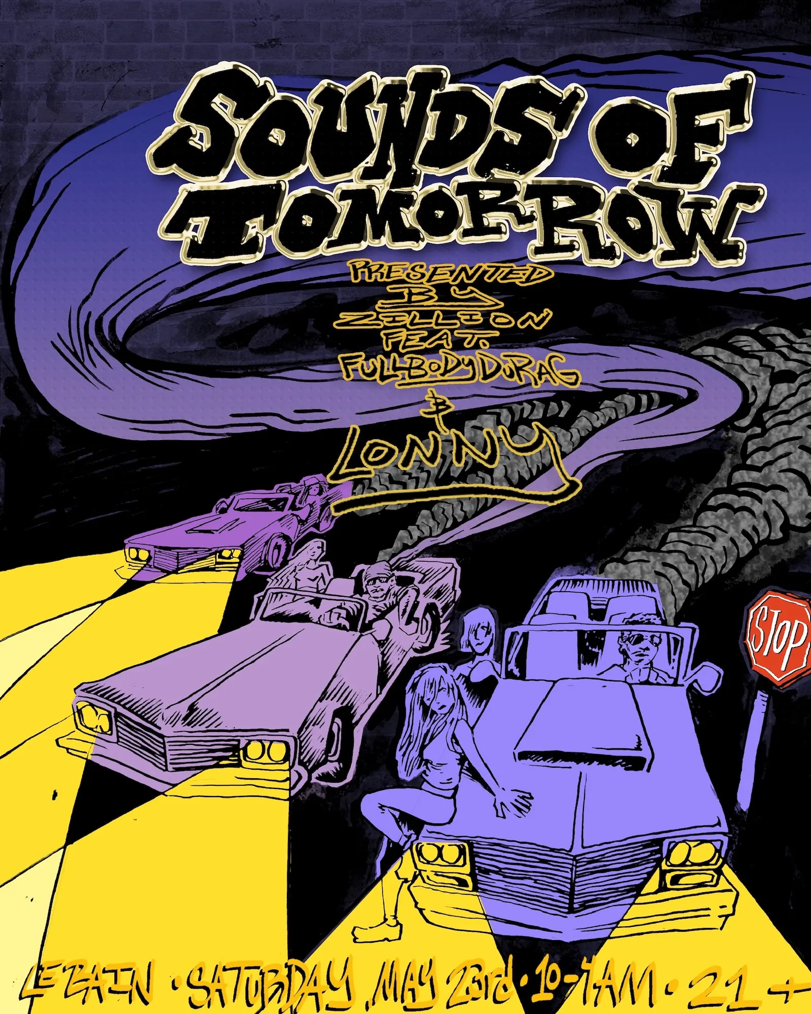 Sounds of Tomorrow by Zillion event flyer