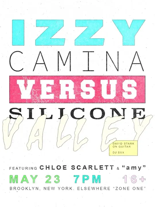 Izzy Camina vs Silicone Valley event flyer