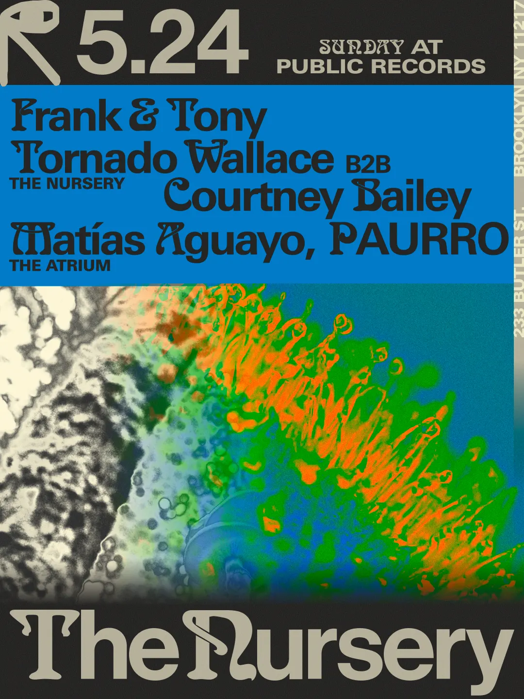 Frank & Tony, Tornado Wallace b2b Courtney Bailey / Matías Aguayo, PAURRO event flyer