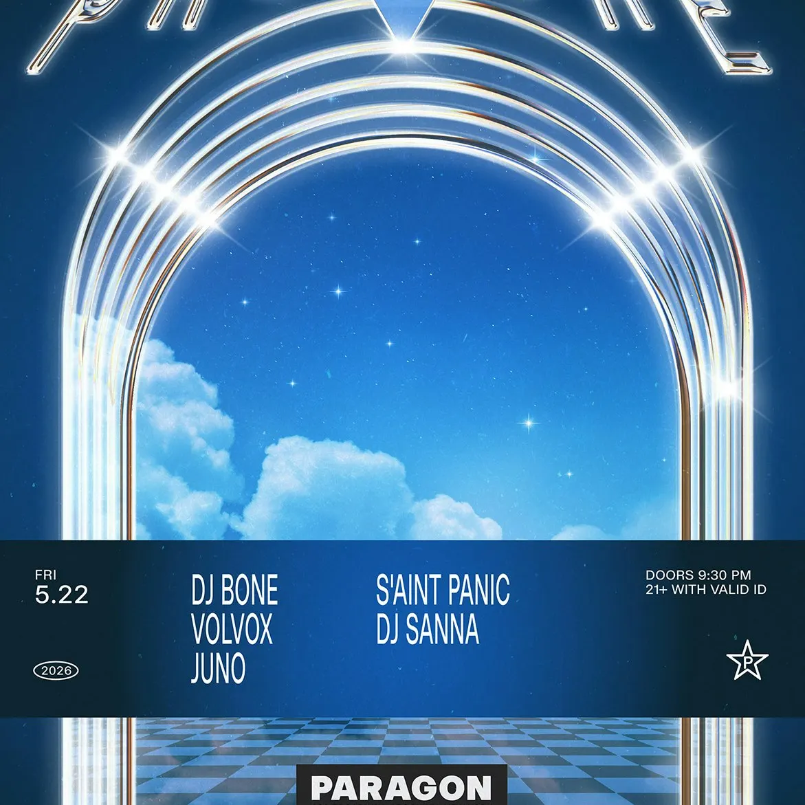 Pressure: DJ Bone, Volvox, + S'aint Panic event flyer