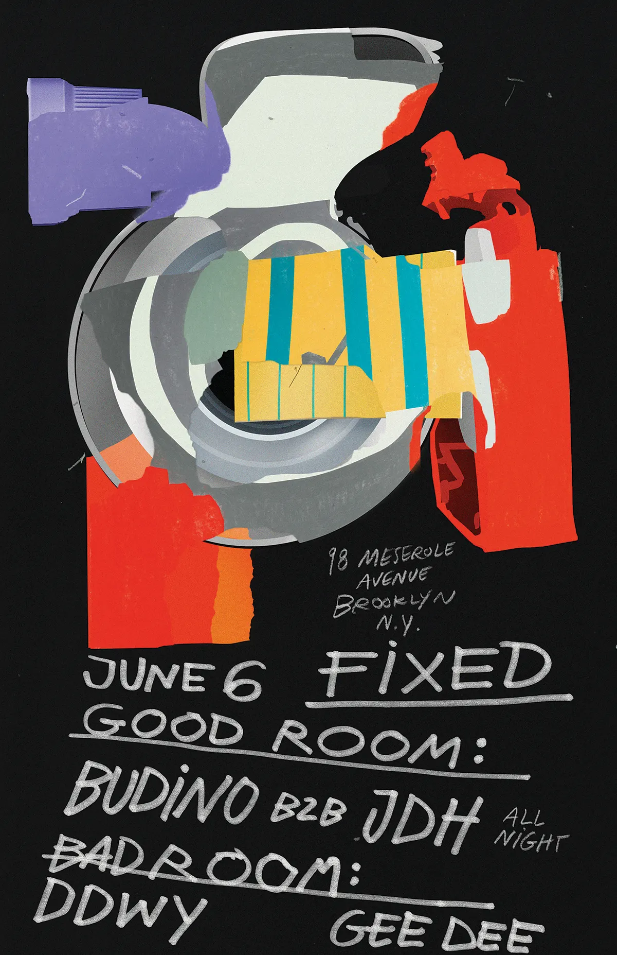FIXED with Budino b2b JDH (all night), ddwy, Gee Dee event flyer