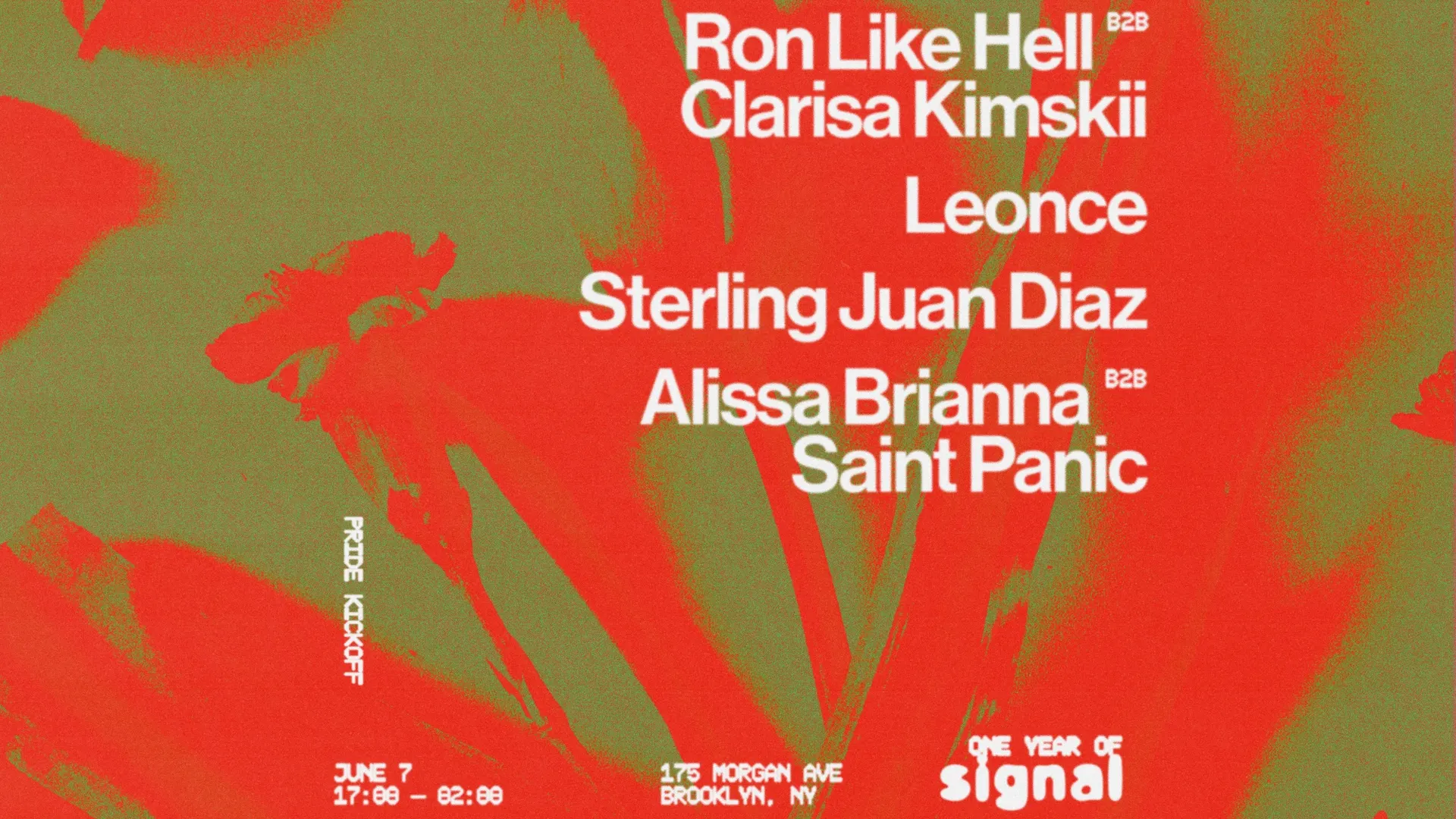 Pride: Ron Like Hell B2B Clarisa Kimskii, Leonce, Sterling Juan Diaz + more event flyer