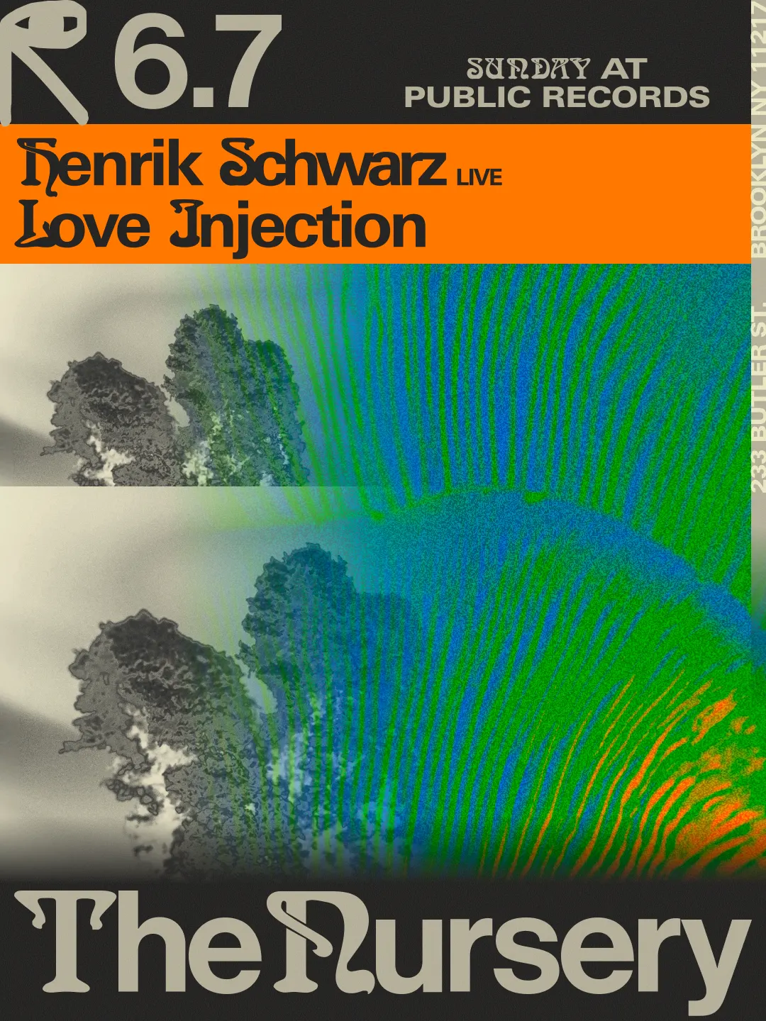 The Nursery: Henrik Schwarz [Live], Love Injection event flyer