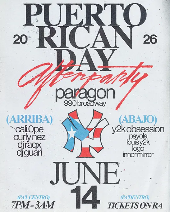 Puerto Rican Day Afterparty event flyer