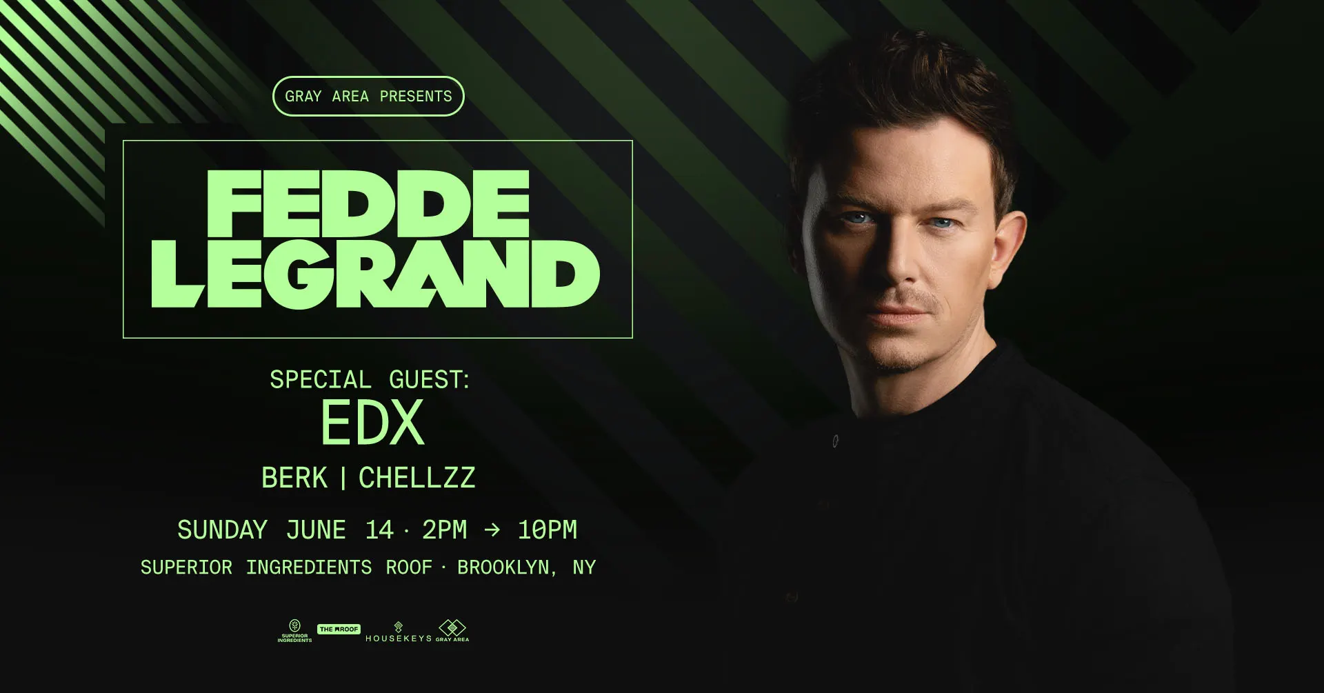 Fedde Le Grand with EDX on The Roof event flyer