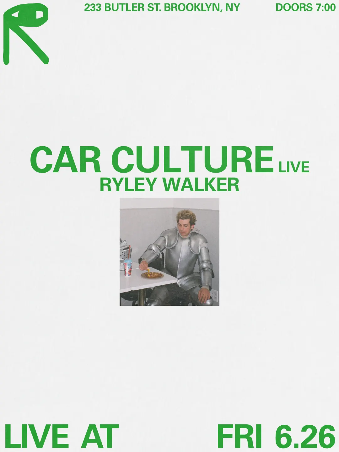 Car Culture [Live], Ryley Walker event flyer
