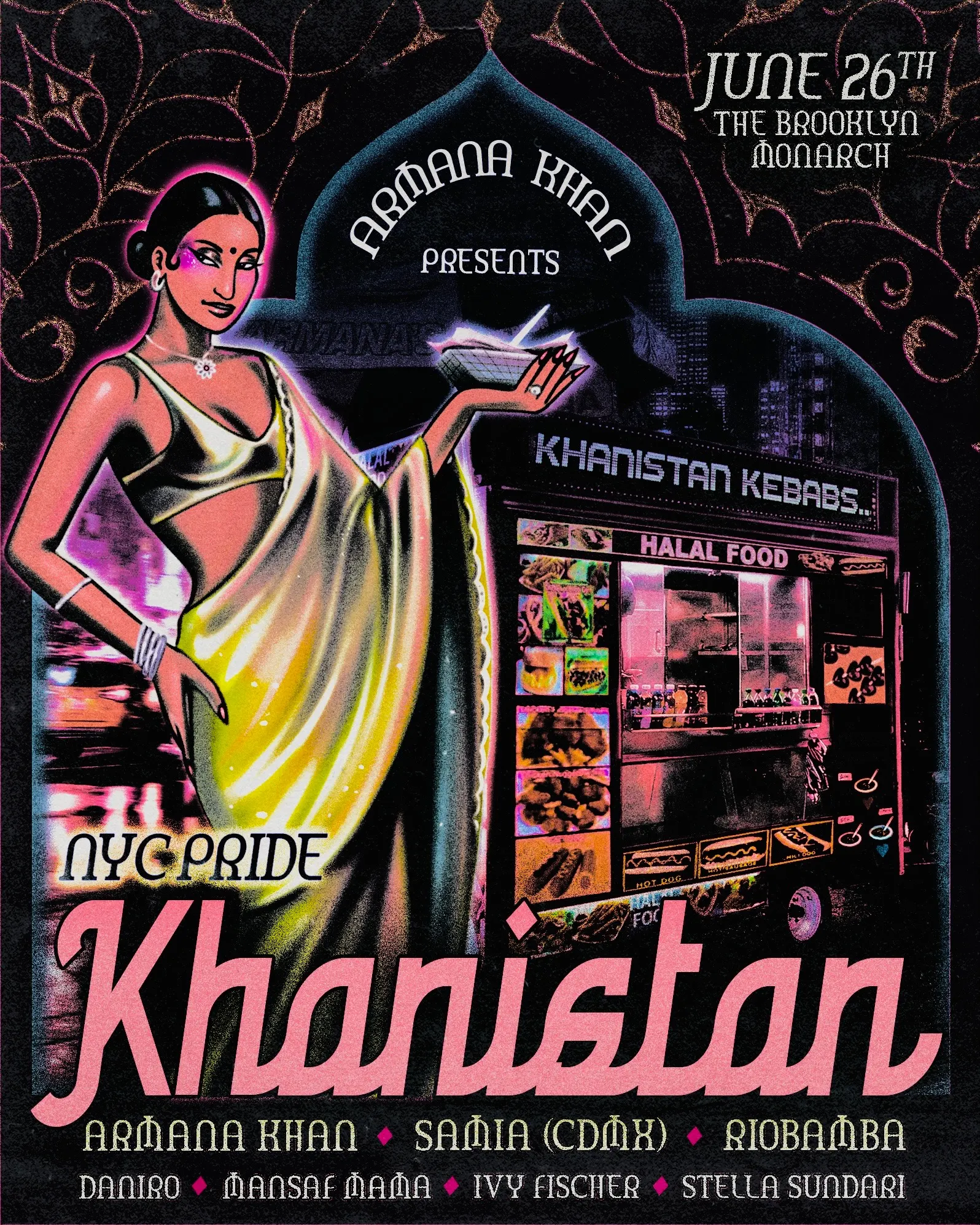 ARMANA KHAN presents: The Khanistan Tour NYC Pride event flyer