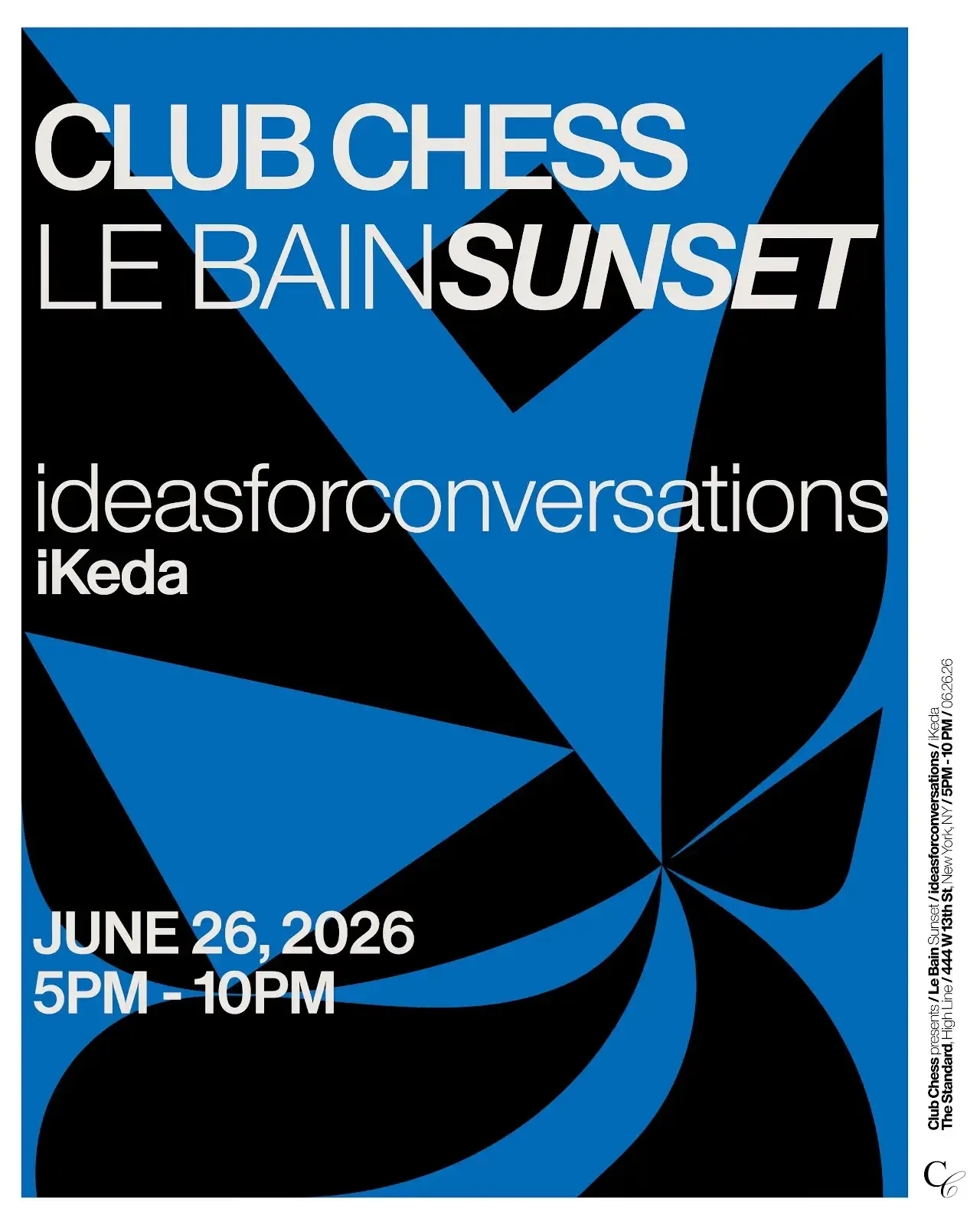 Club Chess X Le Bain Sunset event flyer