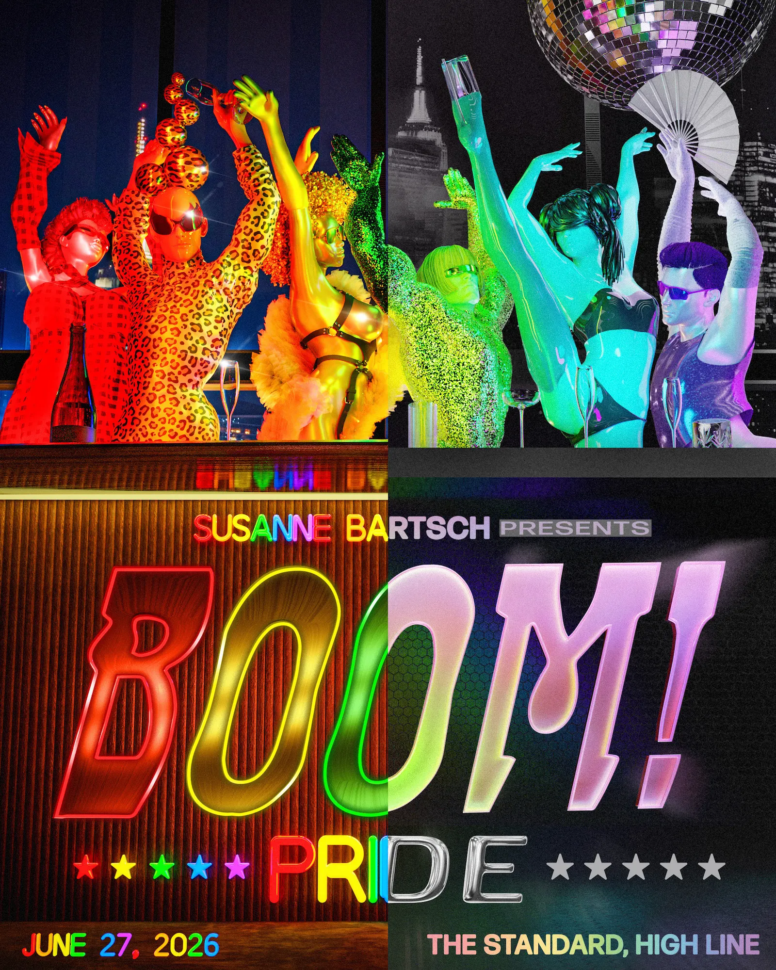 BOOM! PRIDE by Susanne Bartsch event flyer