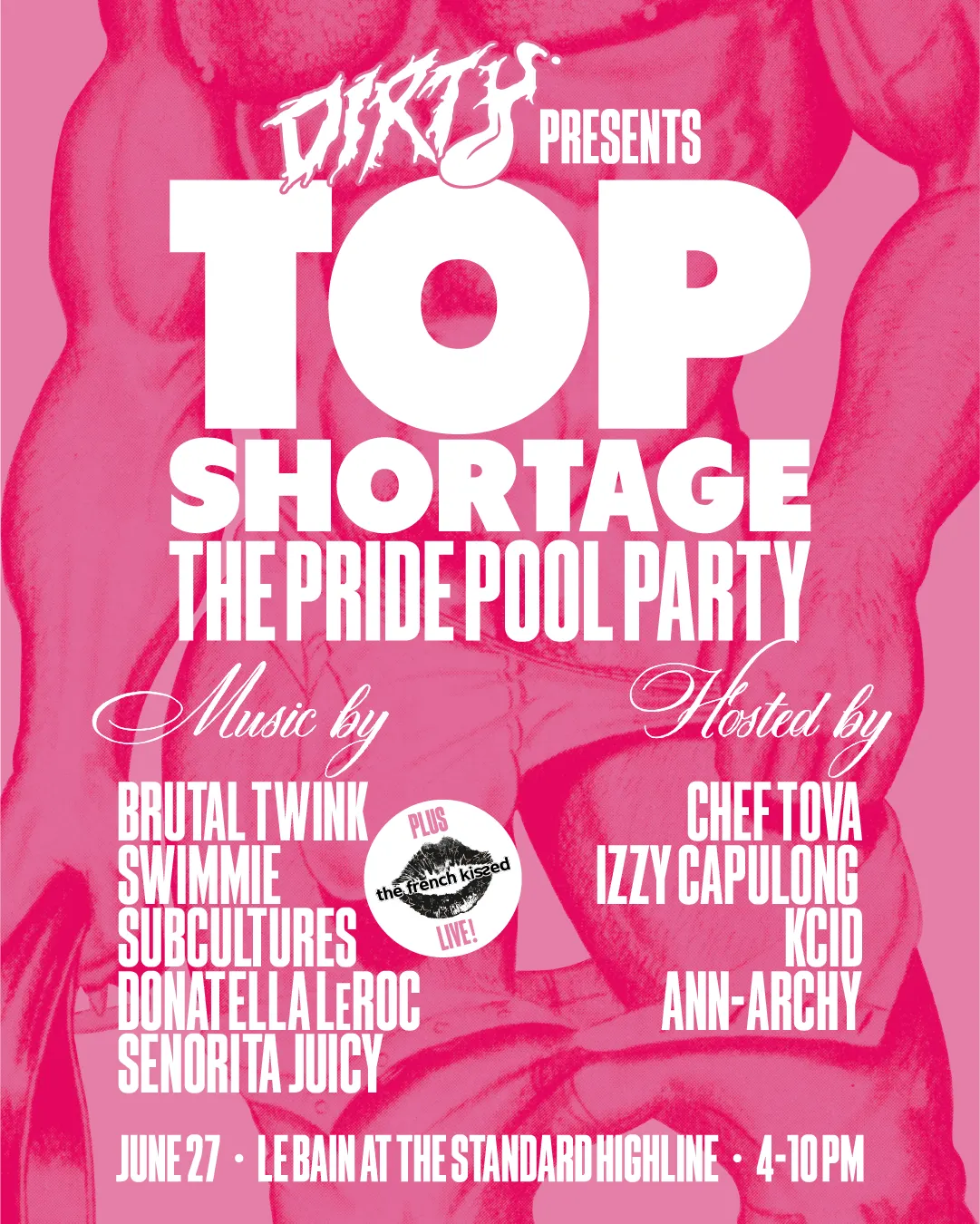 Dirty presents TOP SHORTAGE event flyer