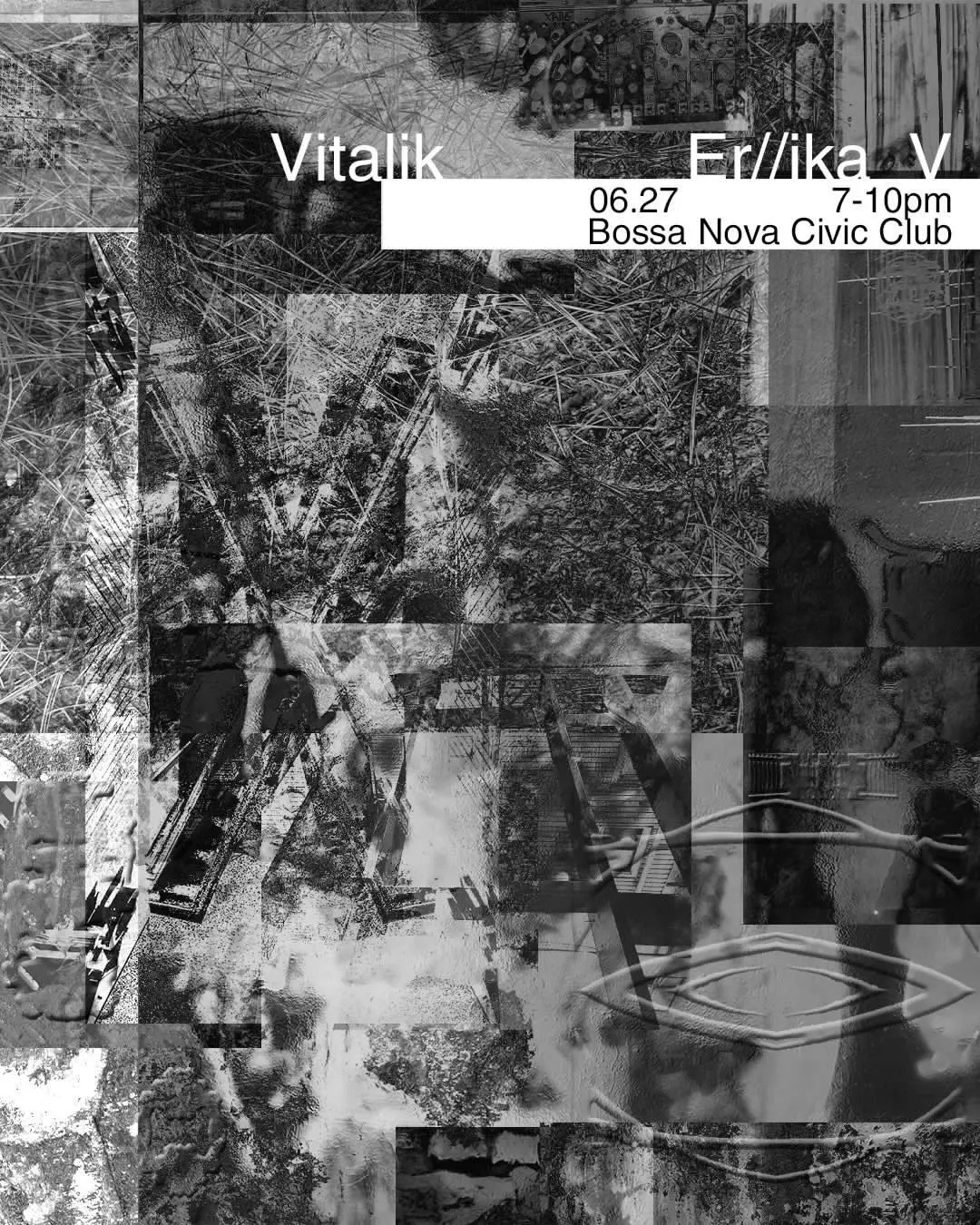 Happy Hour: Vitalik, Er//ika V event flyer