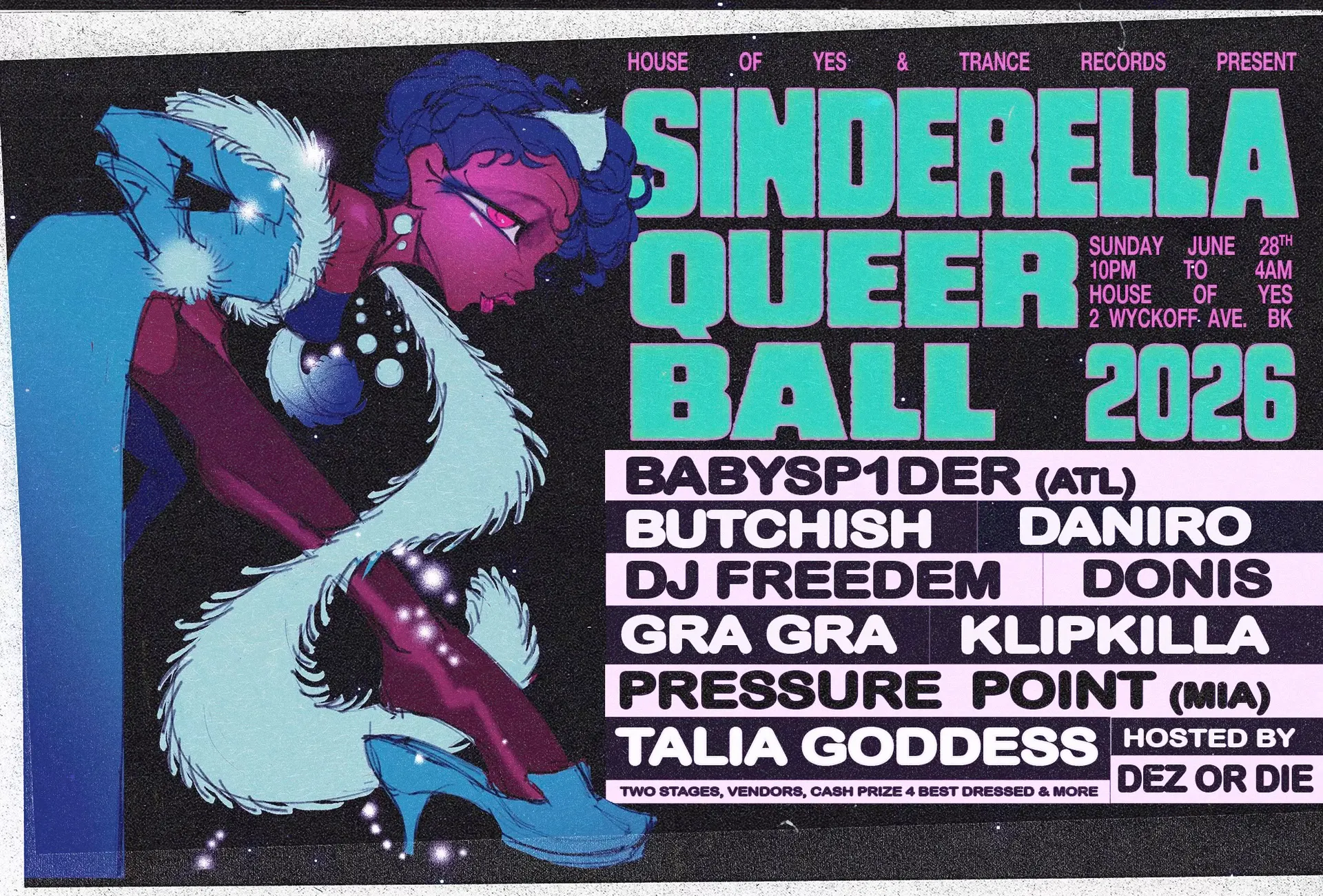 Sinderella Queer Ball event flyer