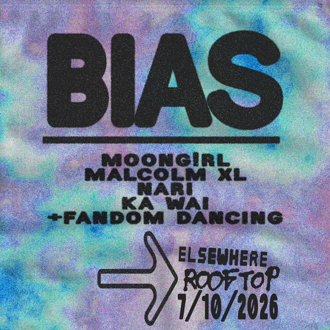BIAS: moong!rl, Malcolm XL, NARI, KA WAI + fandom dancing event flyer