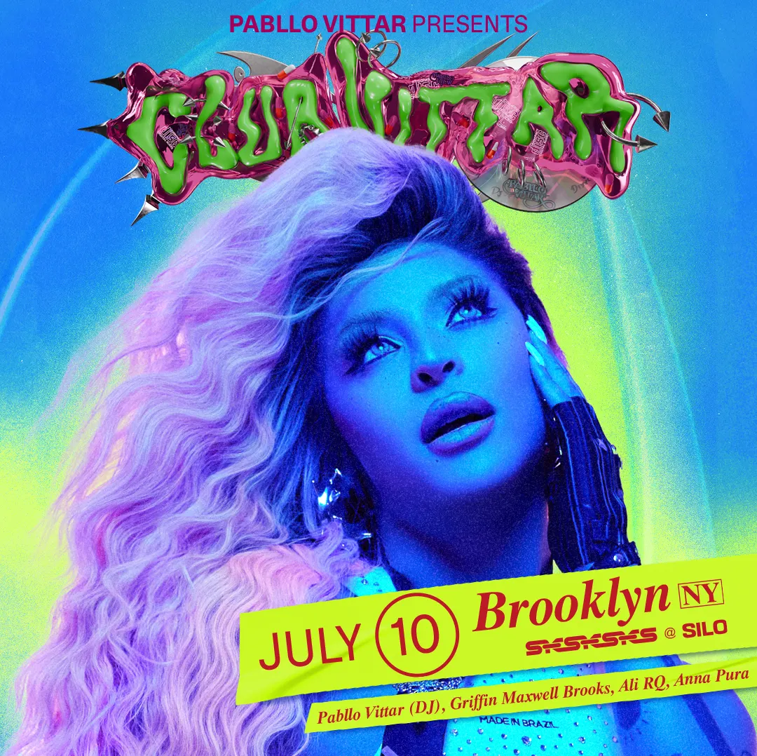 Pabllo Vittar presents: Club Vittar event flyer