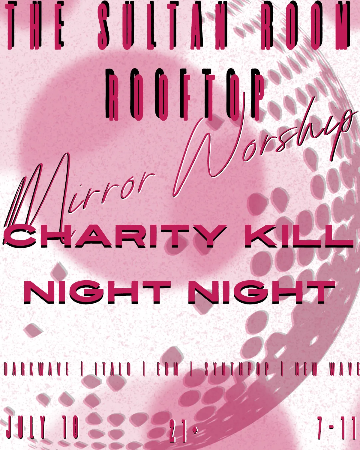 MIRROR WORSHIP Rooftop event flyer
