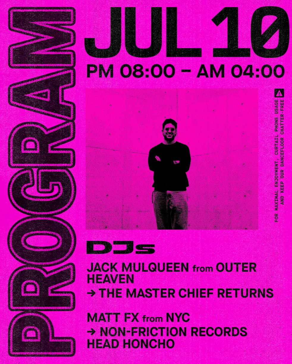 Outer Heaven presents: Jack Mulqueen event flyer