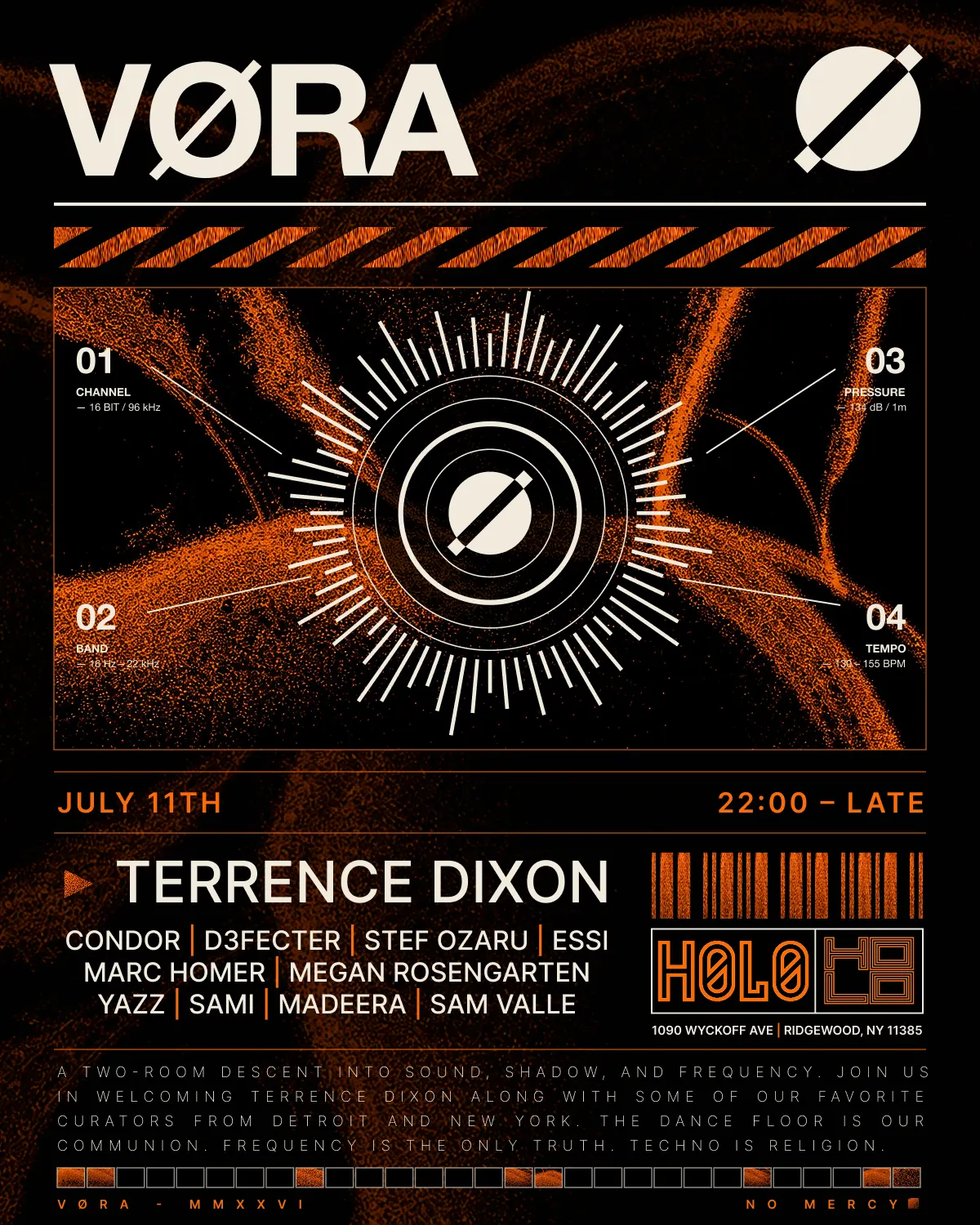 VØRA presents: Terrence Dixon event flyer