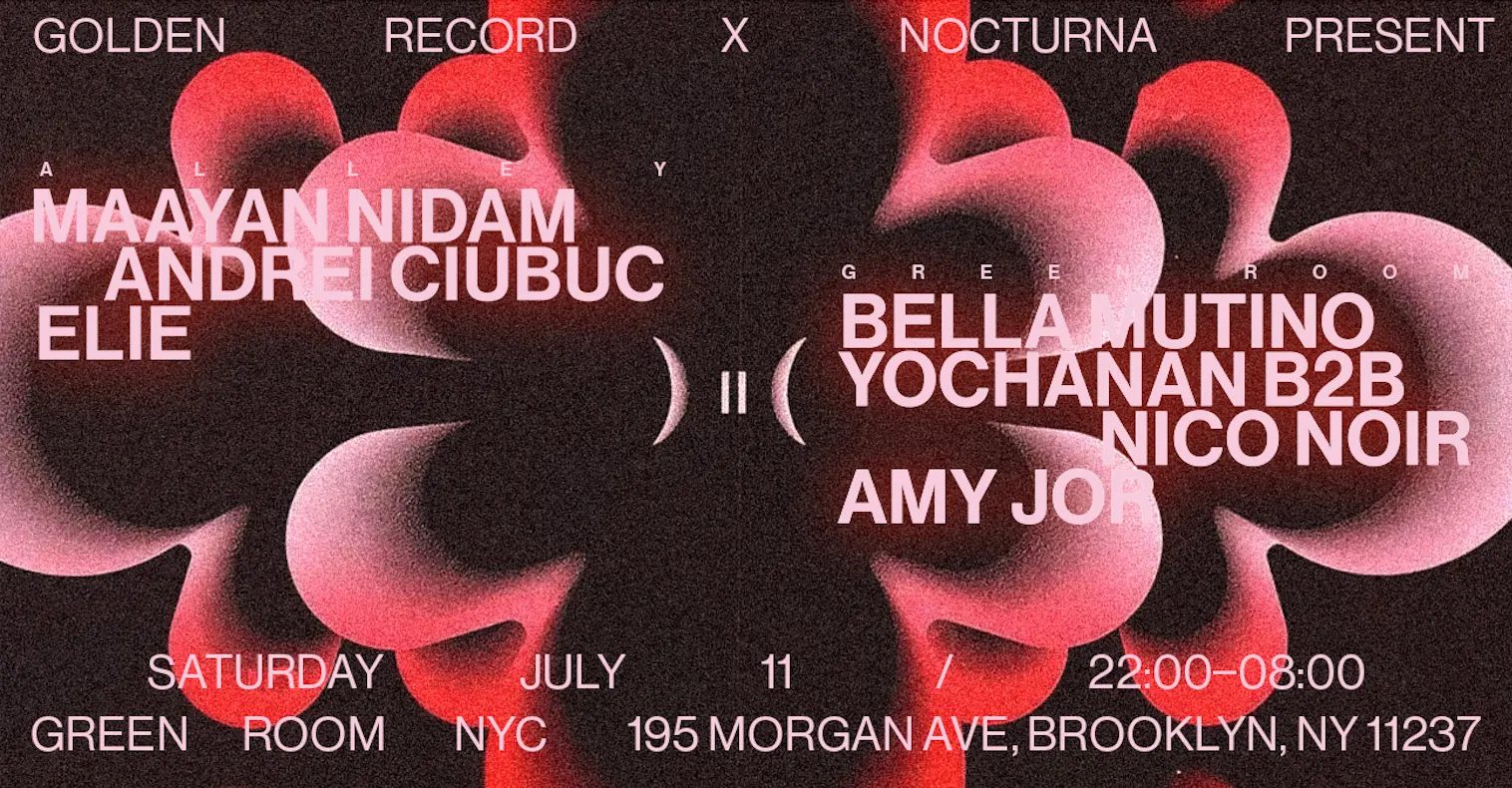Golden Record NYC x Nocturna event flyer