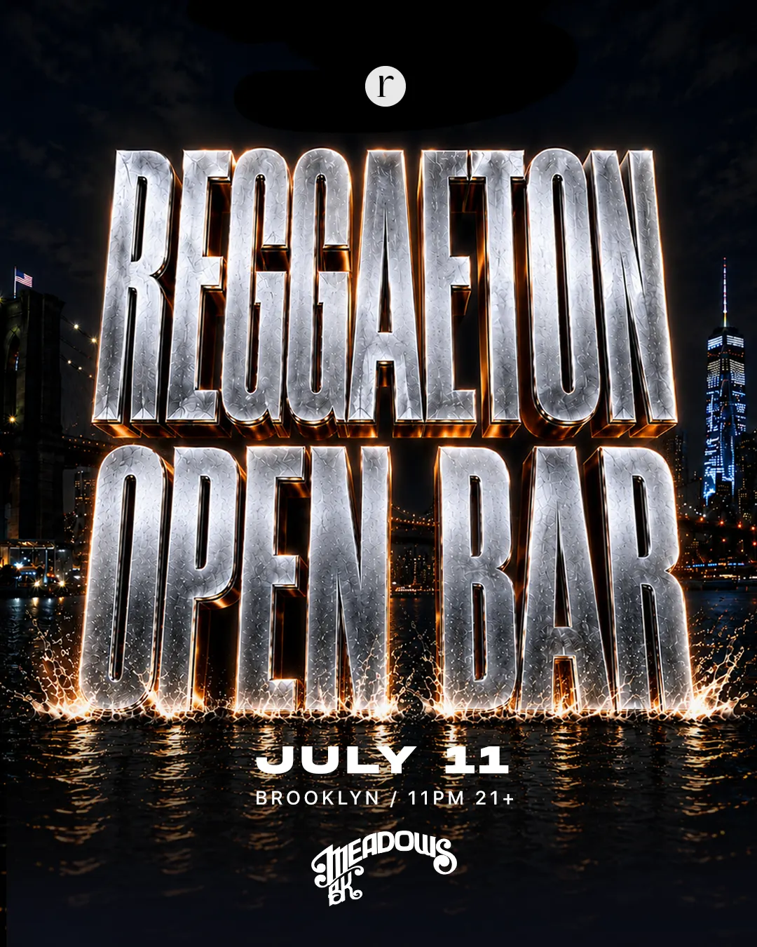 REGGAETON OPEN BAR (21+) event flyer