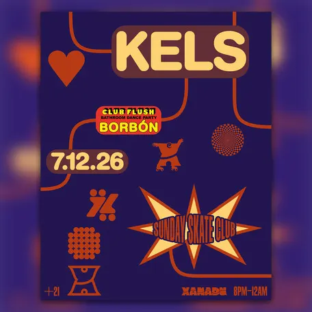 Sunday Skate Club feat. Kels, Club Flush: Borbón (skate) event flyer