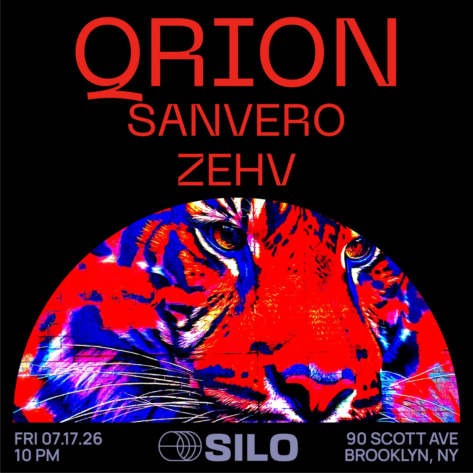 Qrion [Anjunadeep, This Never Happened, Last Night On Earth] event flyer
