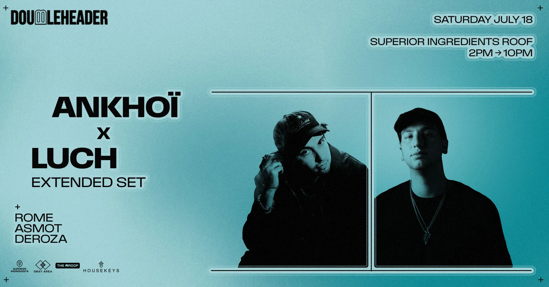 DOUBLEHEADER: Ankhoï x Luch *Extended Set* event flyer