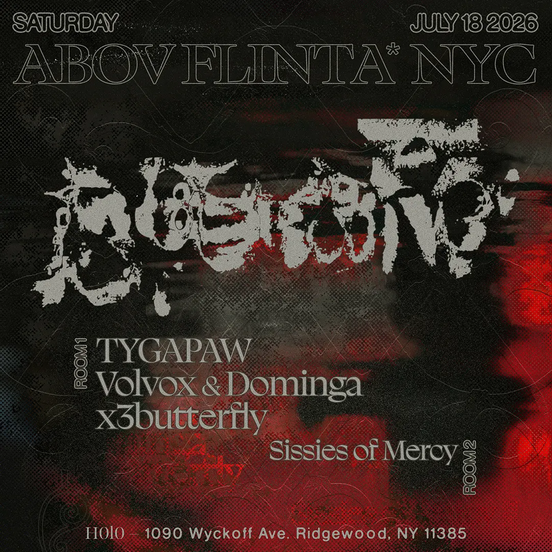 ABOV: FLINTA NYC event flyer