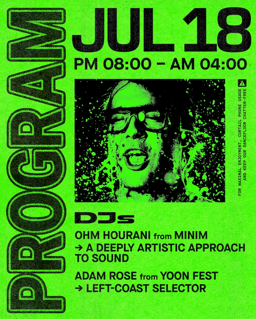 Outer Heaven presents: Ohm Hourani event flyer