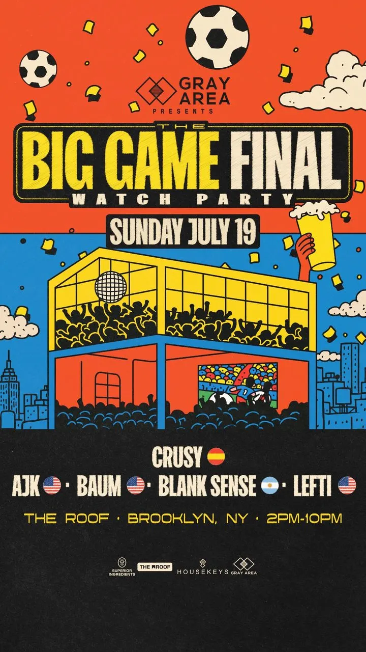 The Big Game with Crusy, AJK, Blank Sense & Guests [Watch Party] event flyer