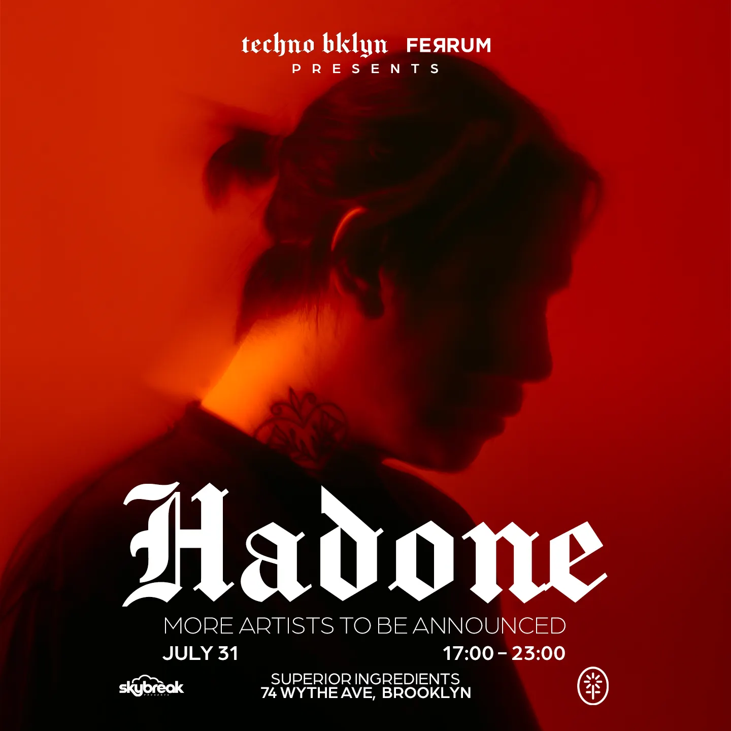 Hadone Roof 7/31 event flyer