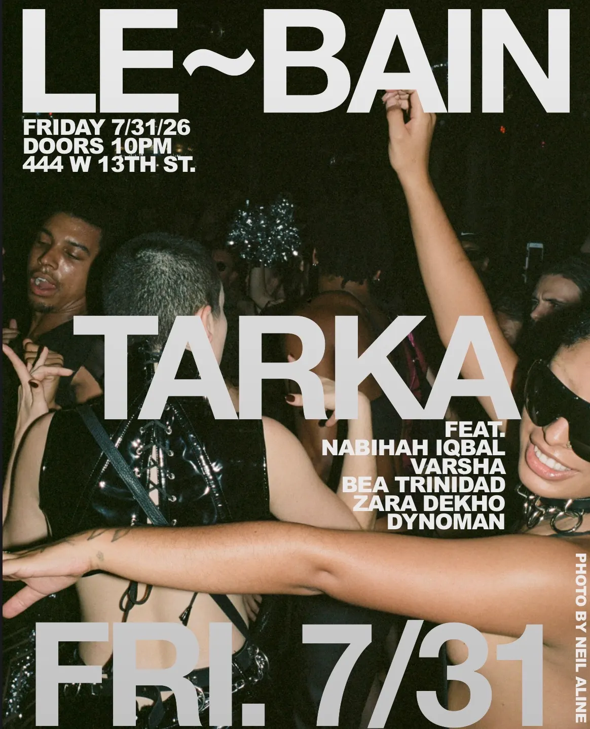 TARKA X Le Bain event flyer