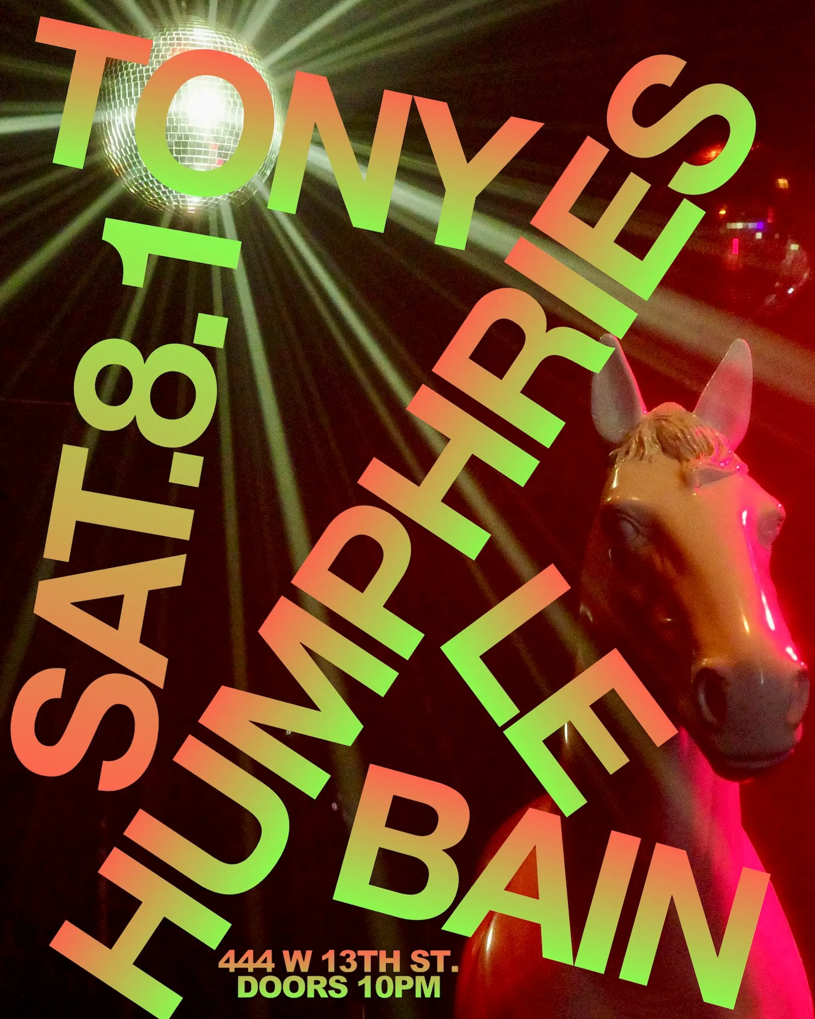 Tony Humphries' RESIDENCY event flyer