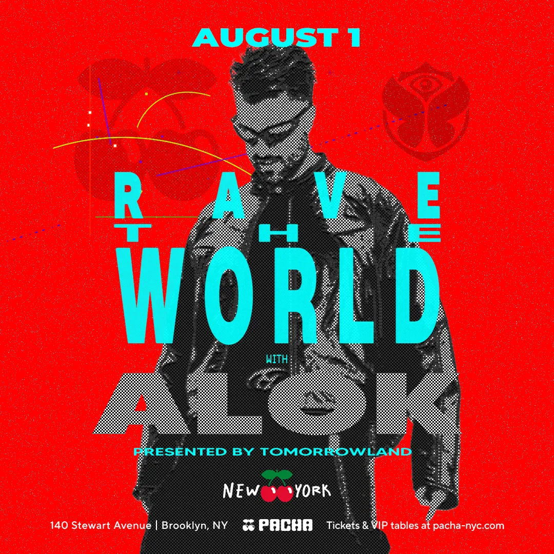 Alok presents Rave The World event flyer