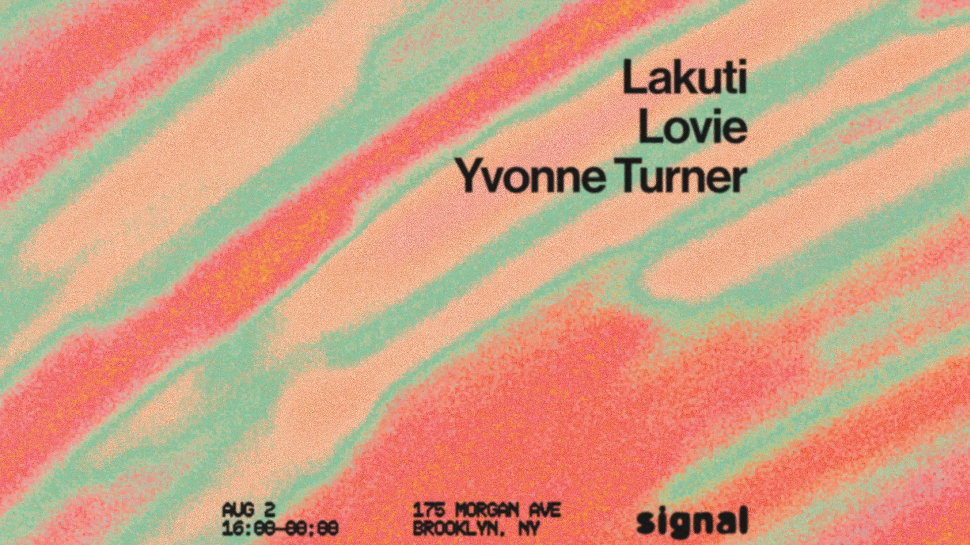 Lakuti, Yvonne Turner, Lovie event flyer