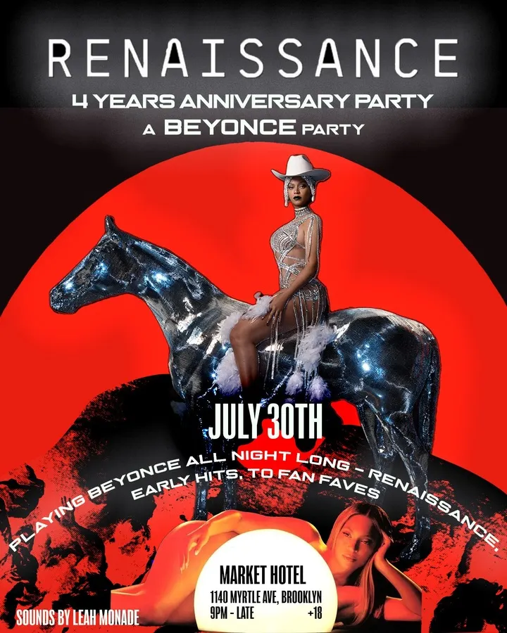 The Renaissance Anniversary Party event flyer
