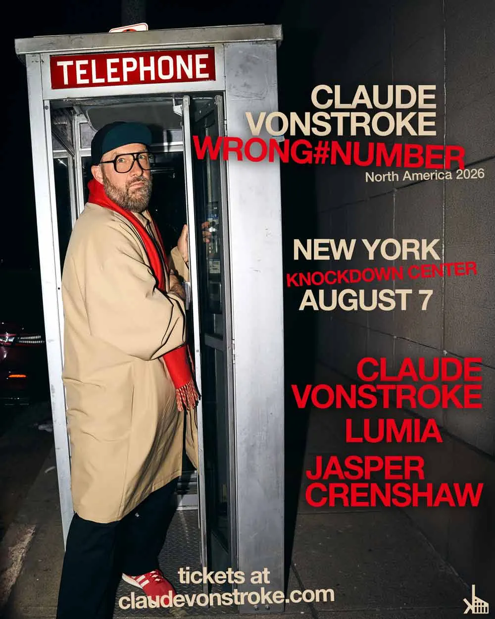 Claude VonStroke, Lumia, Jasper Crenshaw event flyer
