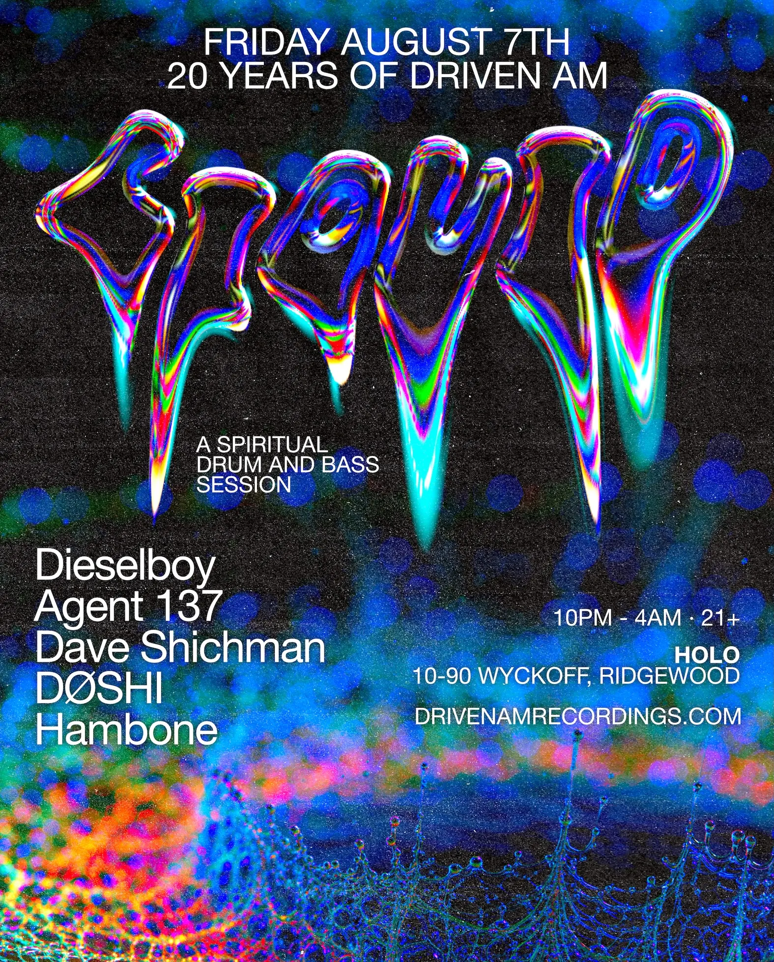 LIQUID: A spiritual Drum & Bass Session event flyer