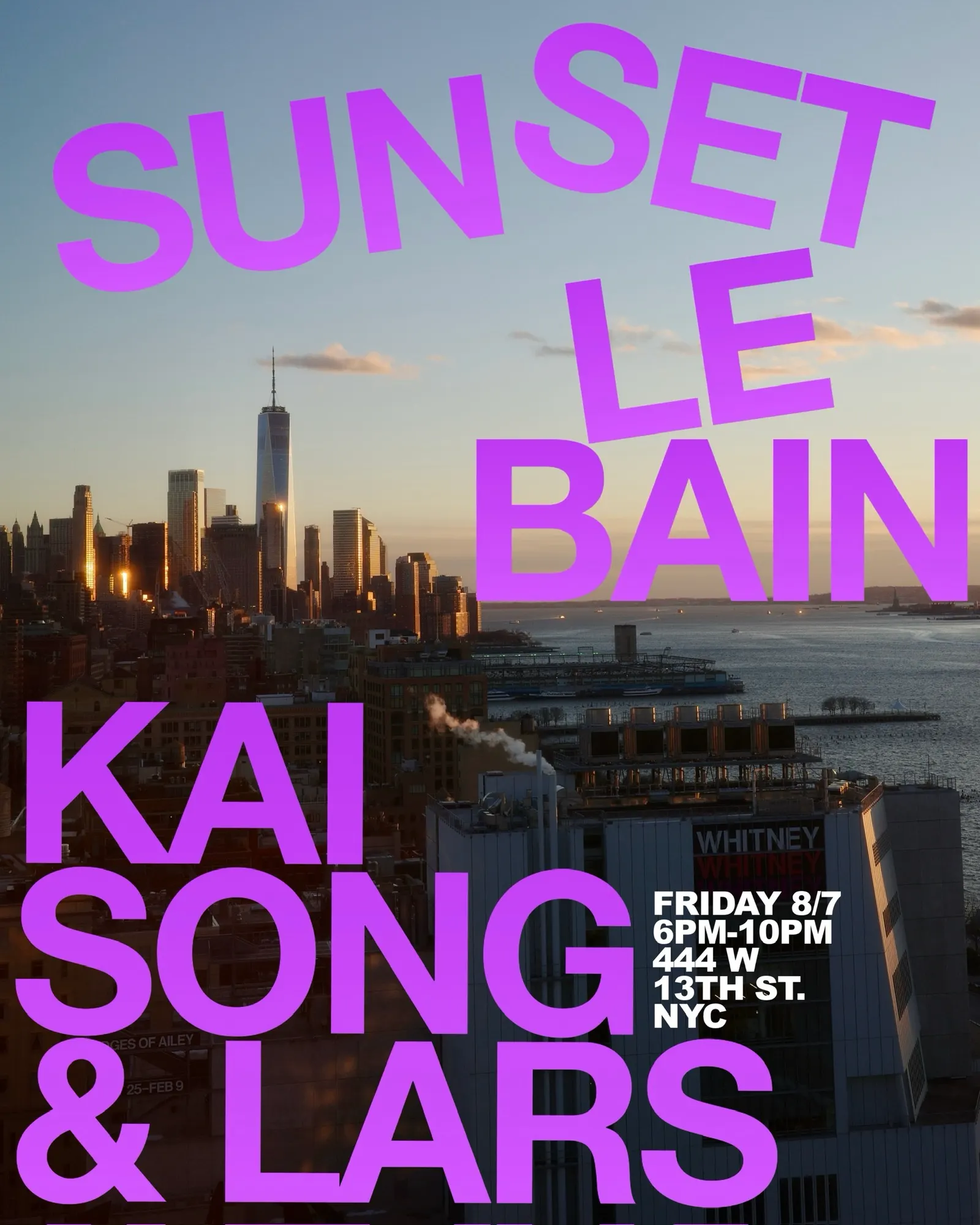 Sunset feat. Kai Song & Lars event flyer