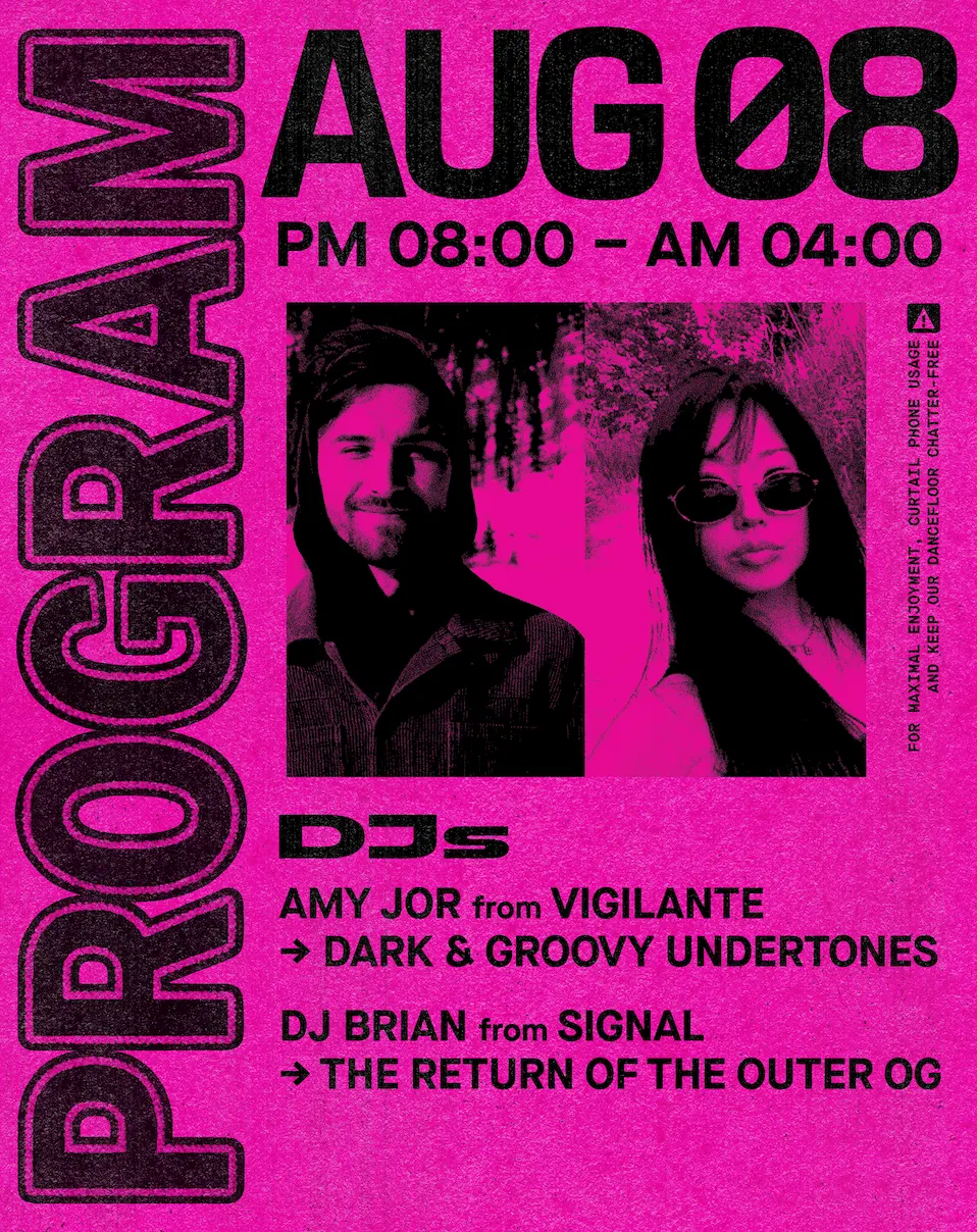 Outer Heaven presents: Amy Jor + DJ Brian event flyer
