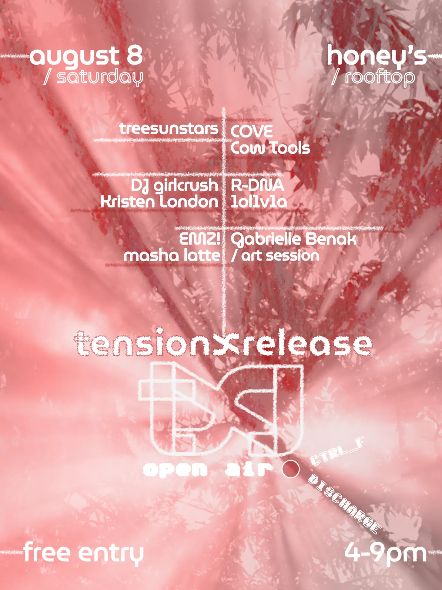 tension/release radio: open air event flyer